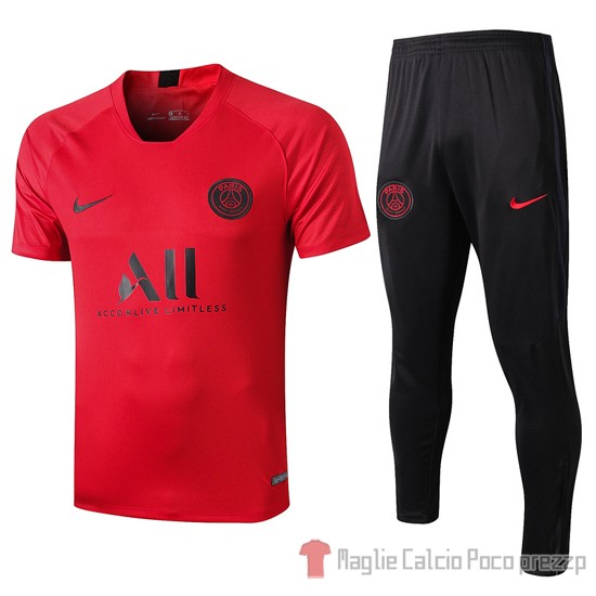 Tuta da Track Paris Saint-Germain Manica Corta 2019/2020 Rosso - Clicca l'immagine per chiudere